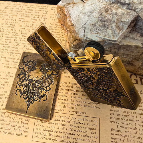 Skull Brass lighter
