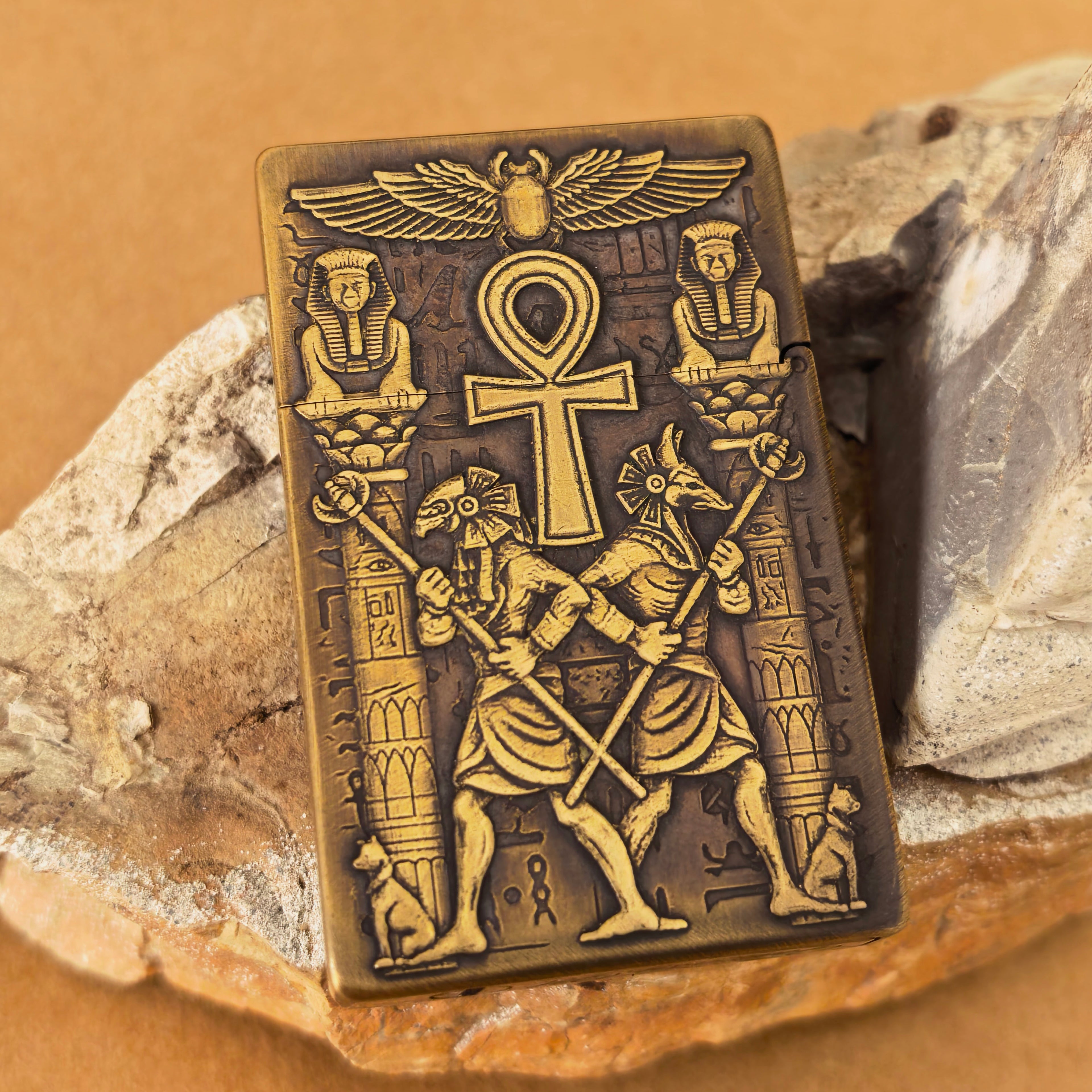 Ancient Guardian Brass lighter