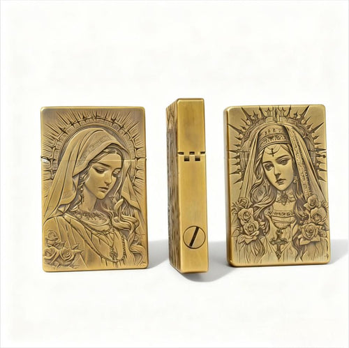 Virgin Mary Brass Relic