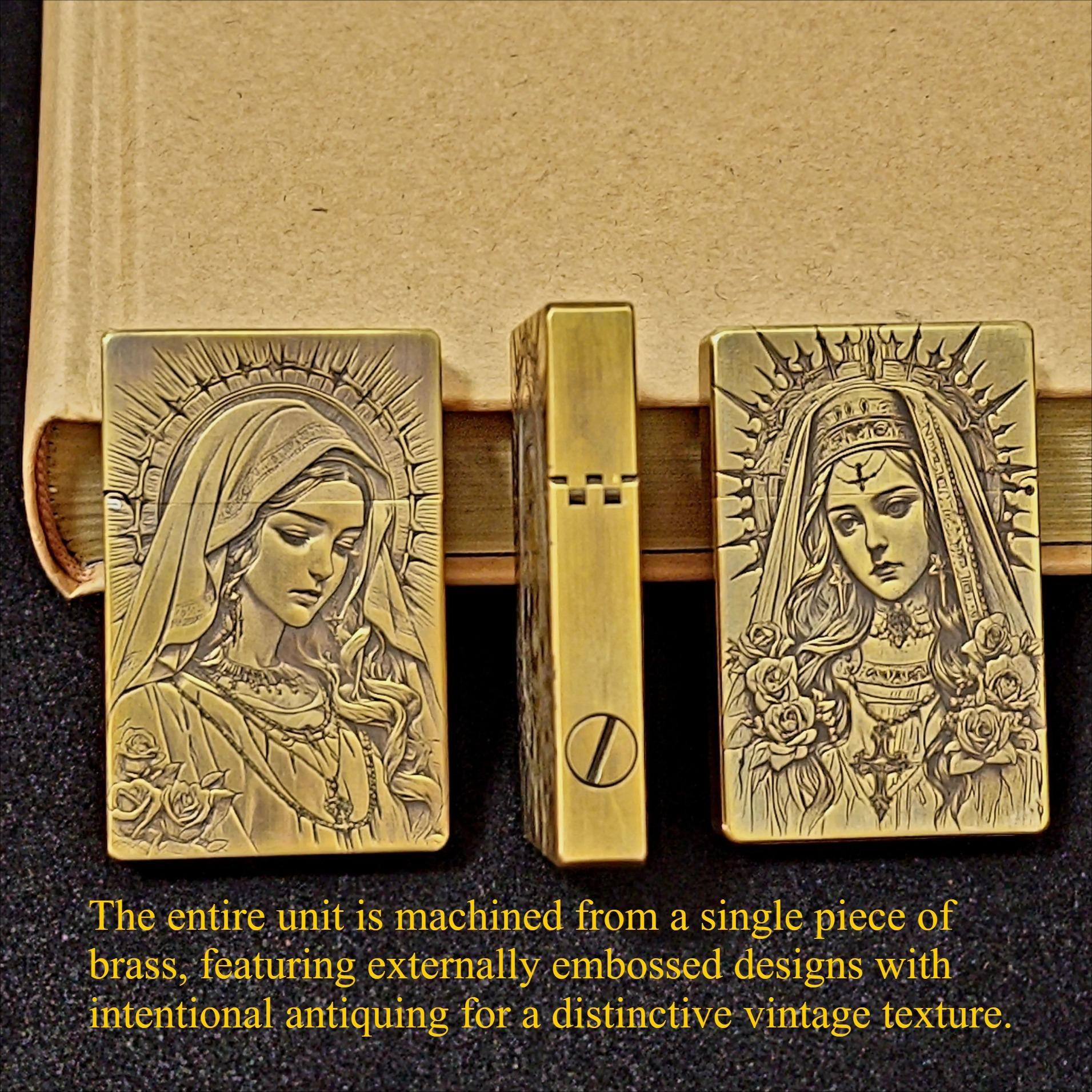 Virgin Mary Brass Relic