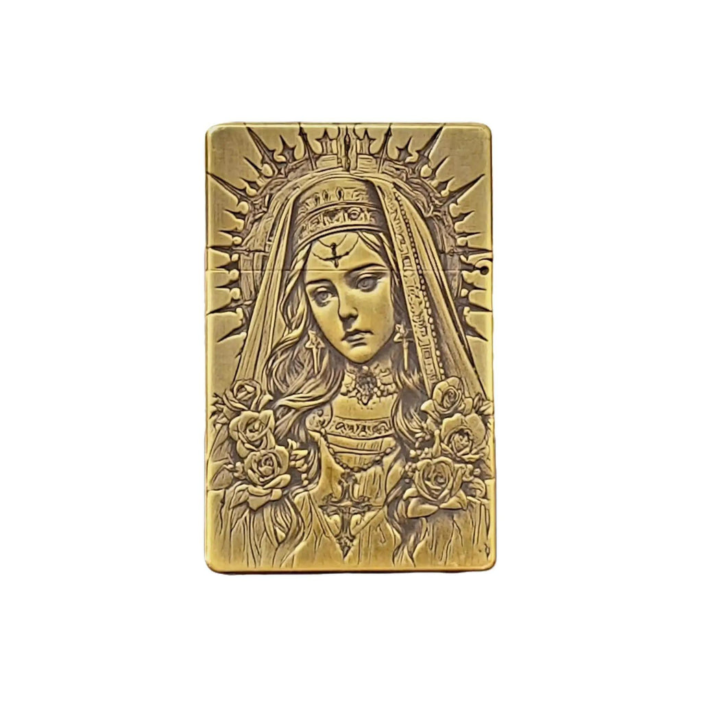 Virgin Mary Brass Relic